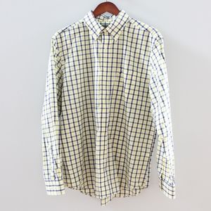 Nautica Navy and Yellow Dress Shirt
